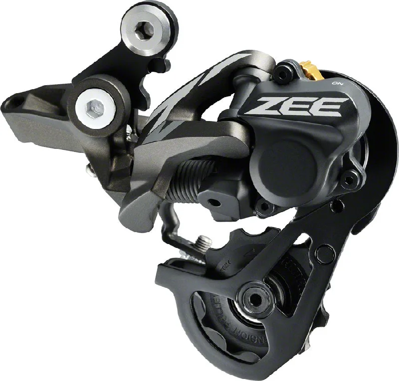 bicycle rust agility-Shimano ZEE RD-M640-SS Rear Derailleur - 10 Speed Short Cage Gray With Clutch Wide Ratio Freeride