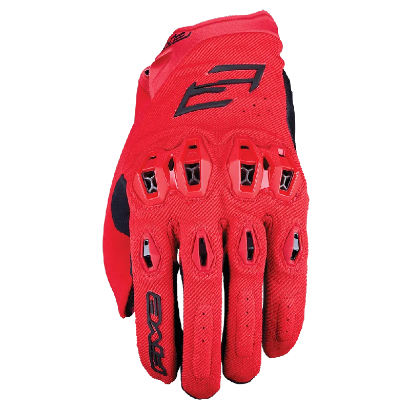 bicycle parking precision-FIVE STUNT EVO 2 GLOVES - RED