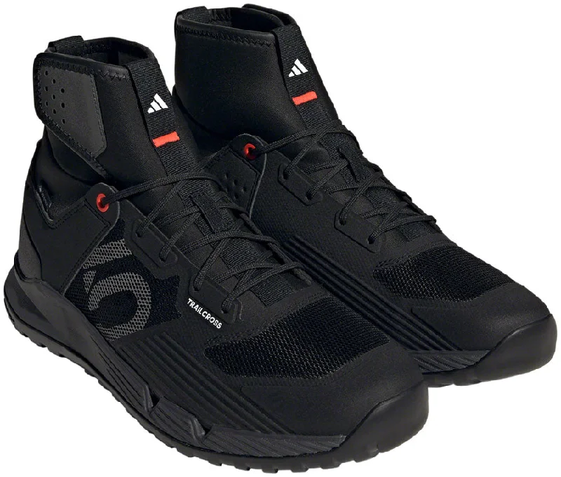 bicycle seatpost precision-Five Ten Trailcross GTX Flat Shoes - Mens Core Black/Gray Three/Solar Red 8