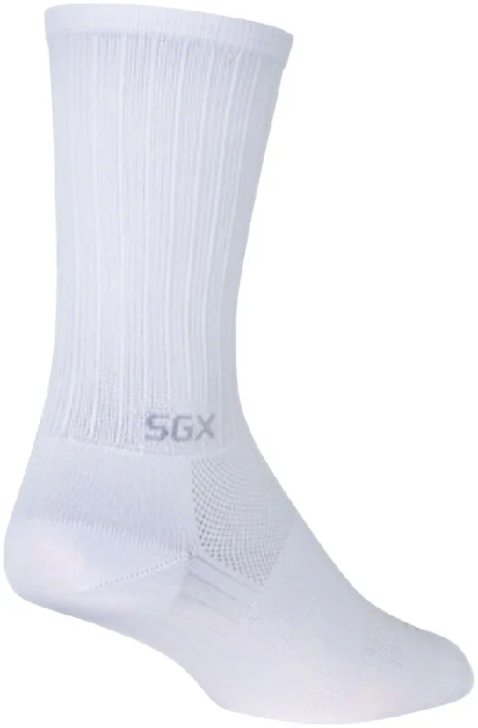 bicycle paint calibration-SockGuy SGX White Socks - 6" White Large/X-Large