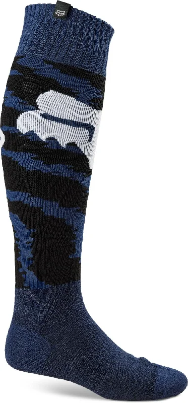 bicycle handlebar control-FOX 2023 180 NUKLR SOCKS - DEEP COBALT