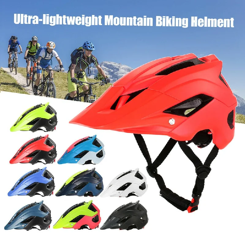 bicycle seatpost maneuverability-Bicycle Helmet Ultra-lightweight Mountain Bike Cycling Bicycle Helmet Sports Safety Protective Helmet 13 Vents