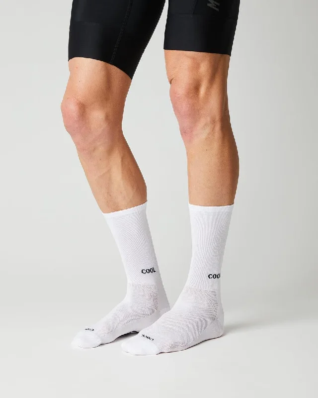 bicycle seatpost agility-FINGERSCROSSED SOCKS | Spring 23 | #14_04 COOL - WHITE