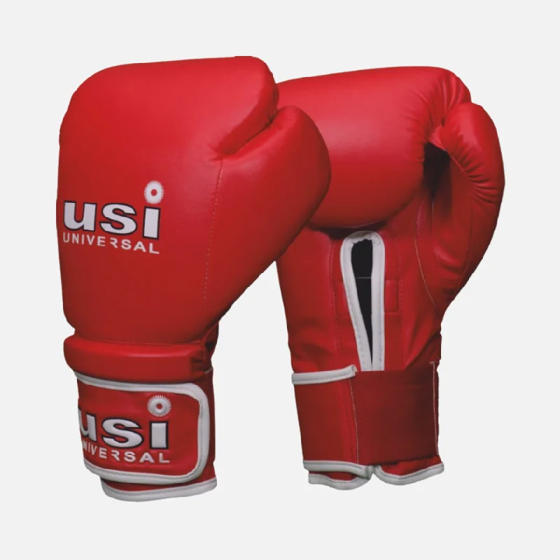 bicycle stand maneuverability-USI Universal Punching Bag Boxing Gloves 8OZ -Red/Blue