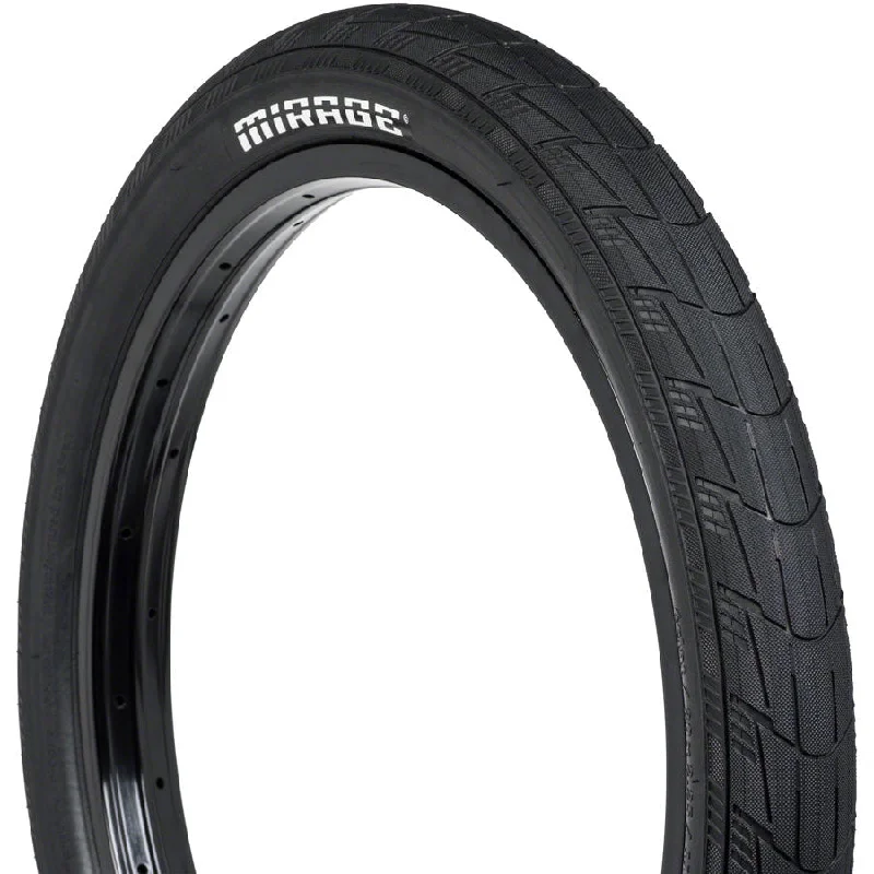 bicycle gravel precision-Mirage BMX Bike Tire - 20 x 2.45, Clincher, Black, 110tpi