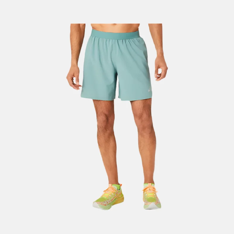 bicycle valve stability-Asics Road 2in1 7inch Men's Running Shorts - Celadon/Light Celadon