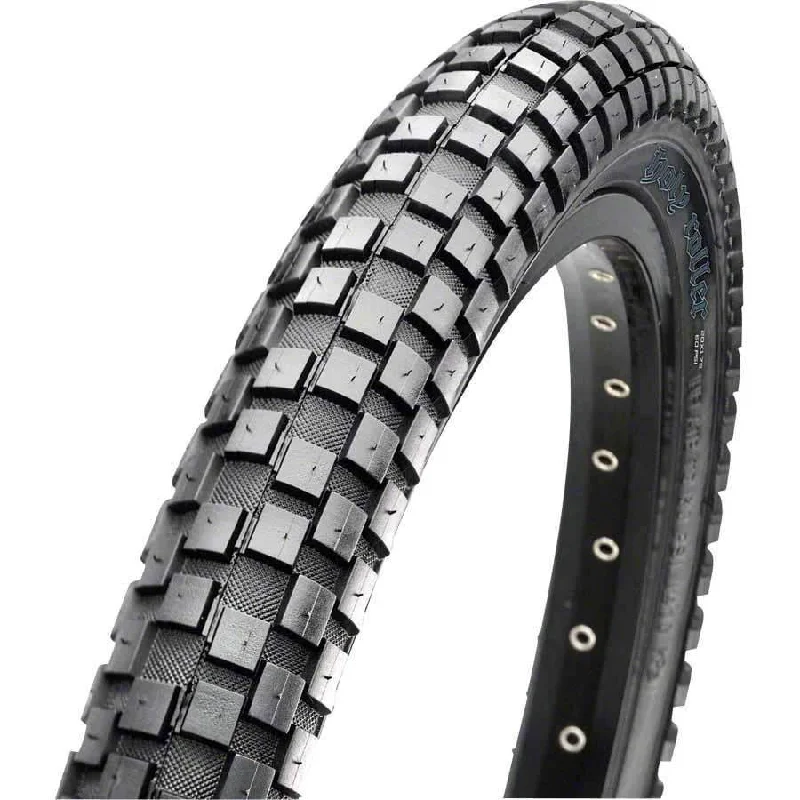 bicycle cleat personalization-Holly Roller Bike Tire: 20 x 1.95", Wire, 60tpi, Single Compound