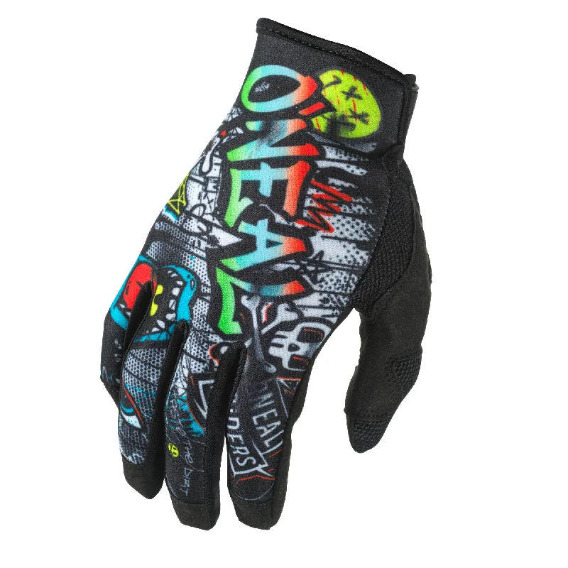 bicycle gear responsiveness-ONEAL 2024 MAYHEM RANCID GLOVES - BLACK/WHITE