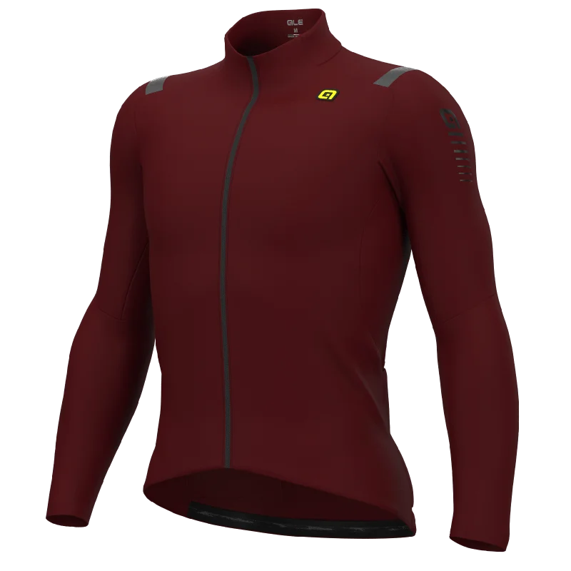 bicycle paint durability-Maglia maniche lunghe Ale R-EV1 Warm Race - Rosso