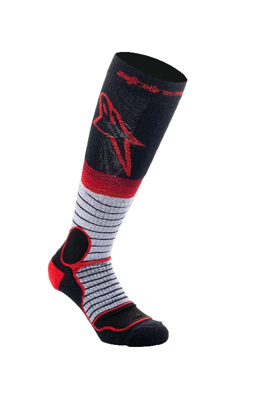 bicycle pad balance-ALPINESTARS 2024 MX PRO SOCKS - BLACK/GREY/RED