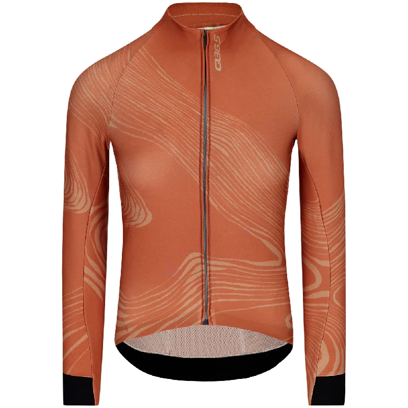 bicycle paint maneuverability-Maglia donna maniche lunghe Q36.5 Gregarius Hybrid Dolomiti - Rosso