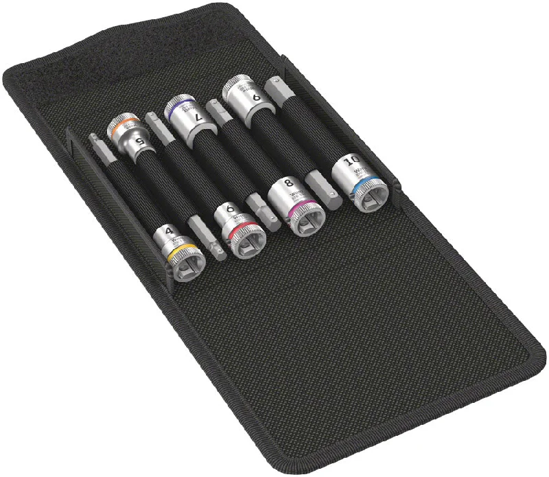 bicycle pedal upgrade-Wera 8740 B HF 1 Zyklop bit socket set holding function - 3/8" drive 7 pieces