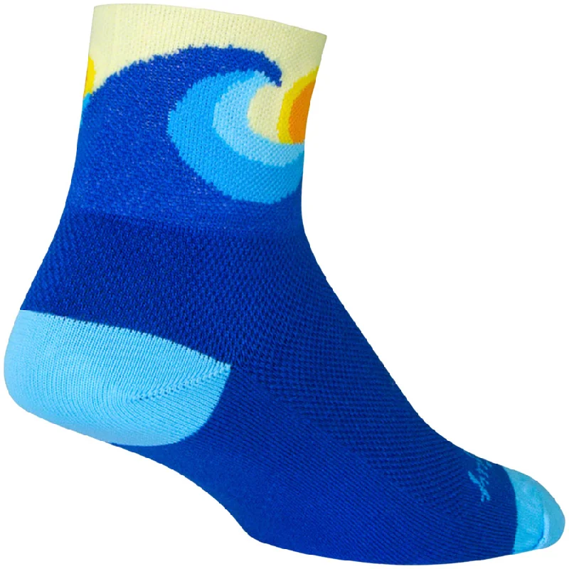 bicycle frame adjustment-SockGuy Classic Swell Socks - 3" Blue Large/X-Large