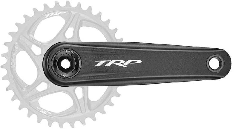 bicycle lever improvement-TRP CK-8070 DH Crankset - 165mm 7-Speed For 83mm DH Frame BB DM CINCH Chainring Interface 30mm Spindle Sandblasted BLK