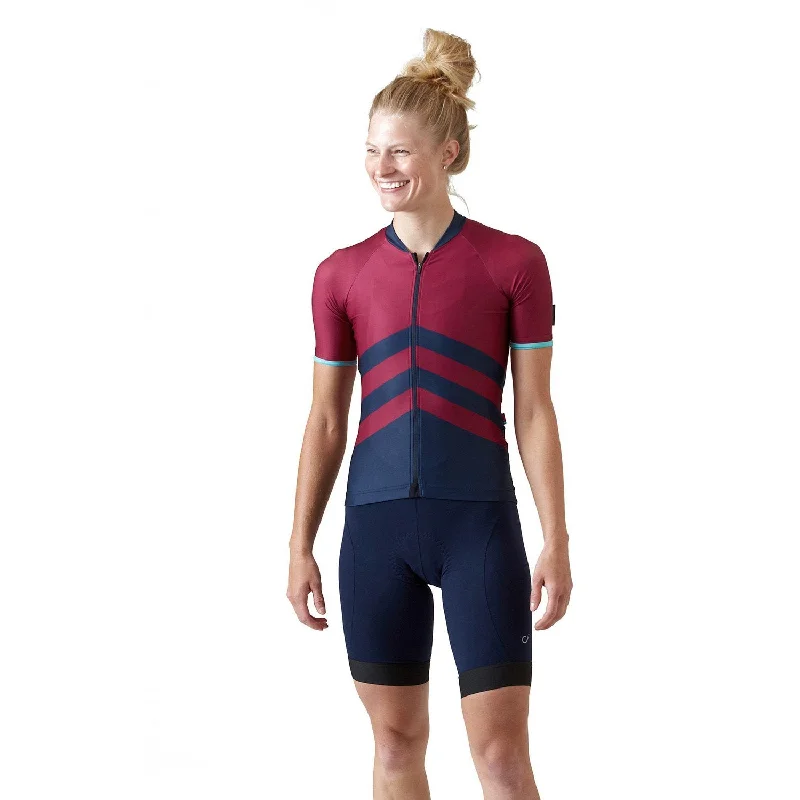 bicycle handlebar precision-Velocio Chevron ES Short Sleeve Jersey