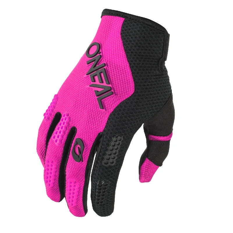 bicycle parts precision-ONEAL 2024 YOUTH GIRLS ELEMENT RACEWEAR GLOVES - BLACK/PINK